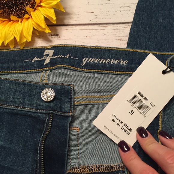 7 for All Mankind Gwenevere Skinny Jeans Inseam 29 - Picture 3 of 7